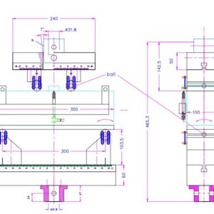 ASTM C1399 Test Fixture