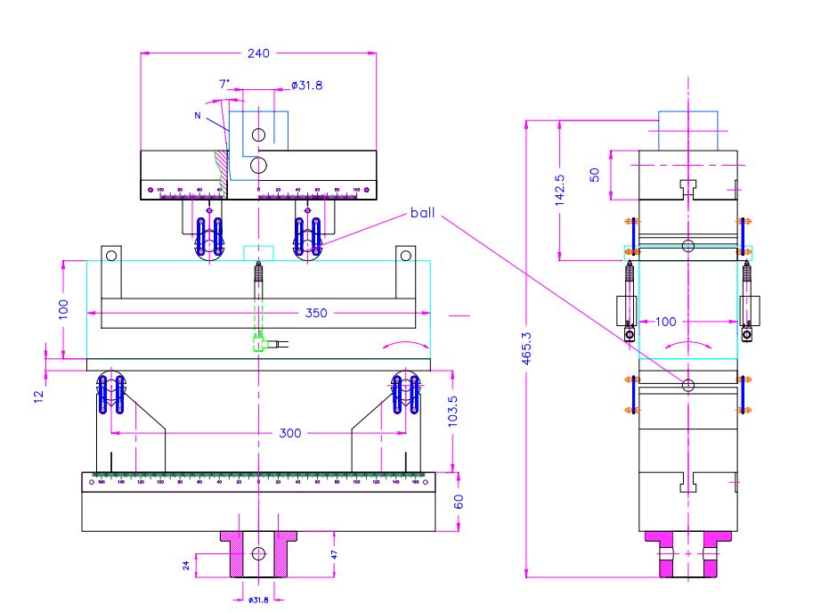 ASTM C1399 Test Fixture