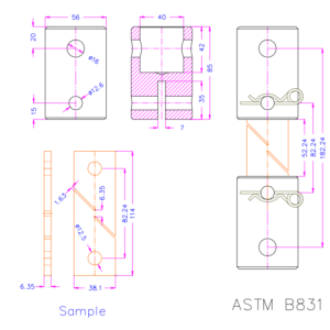 ASTM B831 Test Fixture